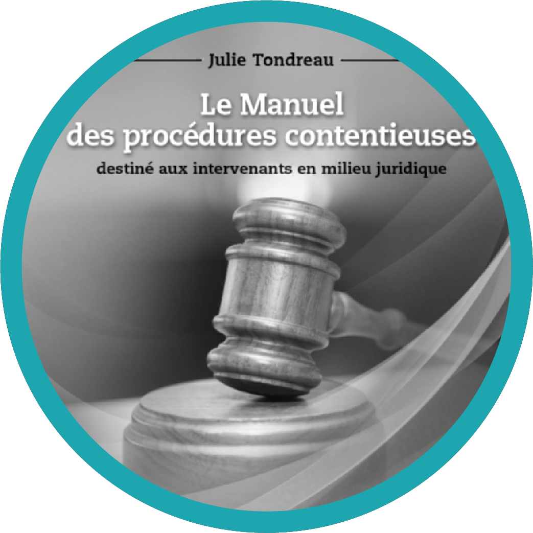 Manuel des procédures contentieuses