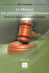 Manuel des procédures contentieuses